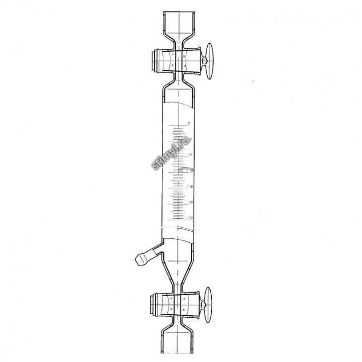 Бюретка 150 мл эскиз 3-92