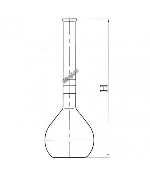 Колба стеклянная с градуированной горловиной