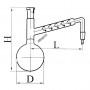 Колба с дефлегматором