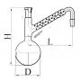 Колба с дефлегматором 250 мл (эскиз 2-162)