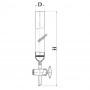 Колонка хроматографическая с фильтром и краном (эскиз 2-935)