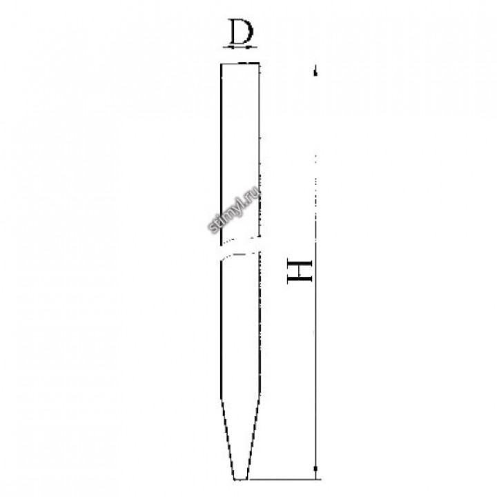 Колонка хроматографическая эскиз 2-779