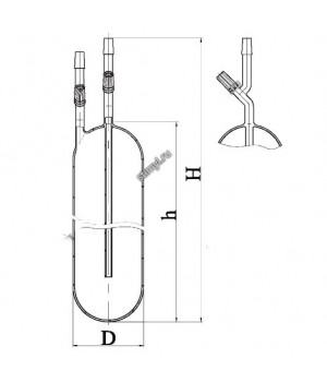 Пипетка газовая, эскиз 2-723