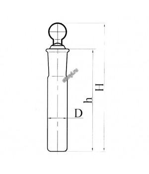 Пробирка с пробкой (эскиз 2-257) ТС