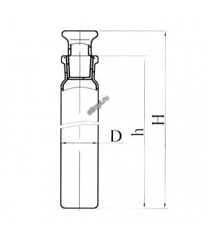 Пробирка с пробкой ГФ 6.451.454