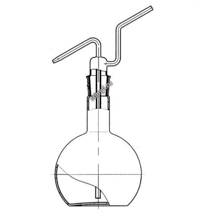 Промывалка стеклянная 1000 мл КШ 29/32