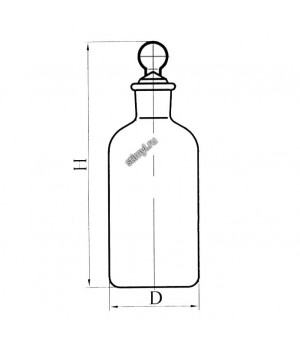 Склянка с пробкой