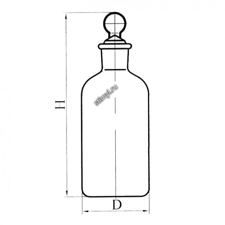 Склянка с пробкой