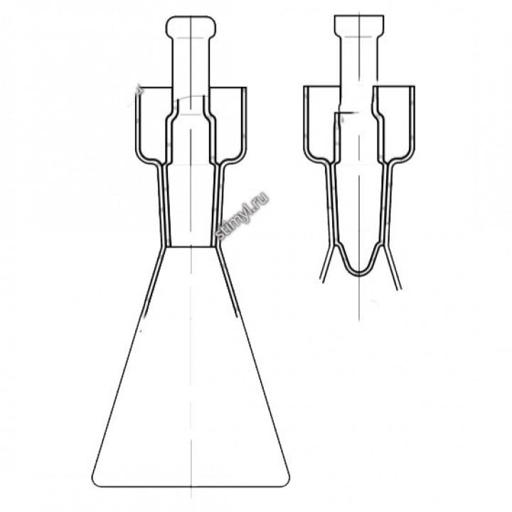 Склянка БПК с пробкой (эскиз 2-758)