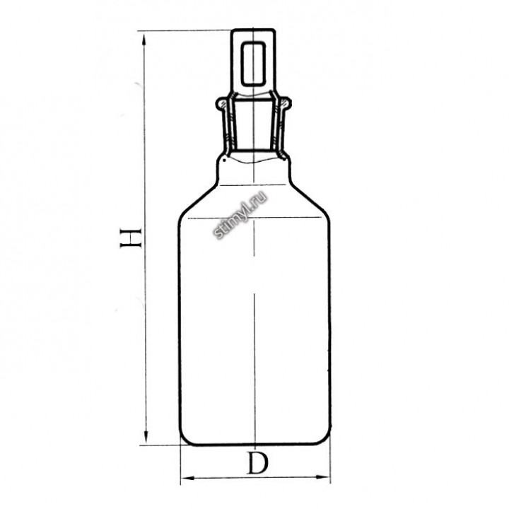 Склянка с пробкой ПП1, эскиз 2-2