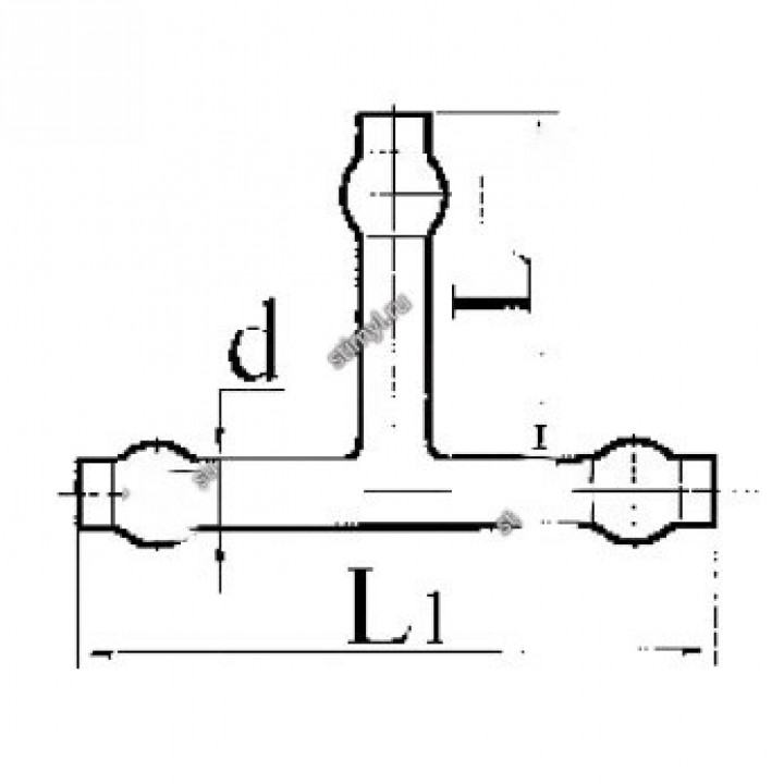 Тройник, эскиз 5-346