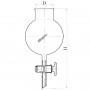 Воронка делительная шарообразная