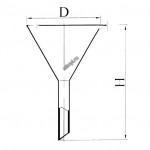 Воронки лабораторные стеклянные