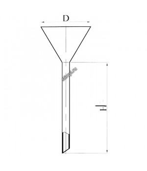Воронка лабораторная с длинным стеблем